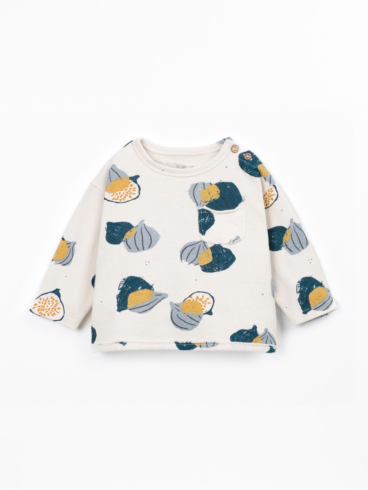T-shirt di maglina con stampa di fichi - T-Shirt e Polo - PLAYUP