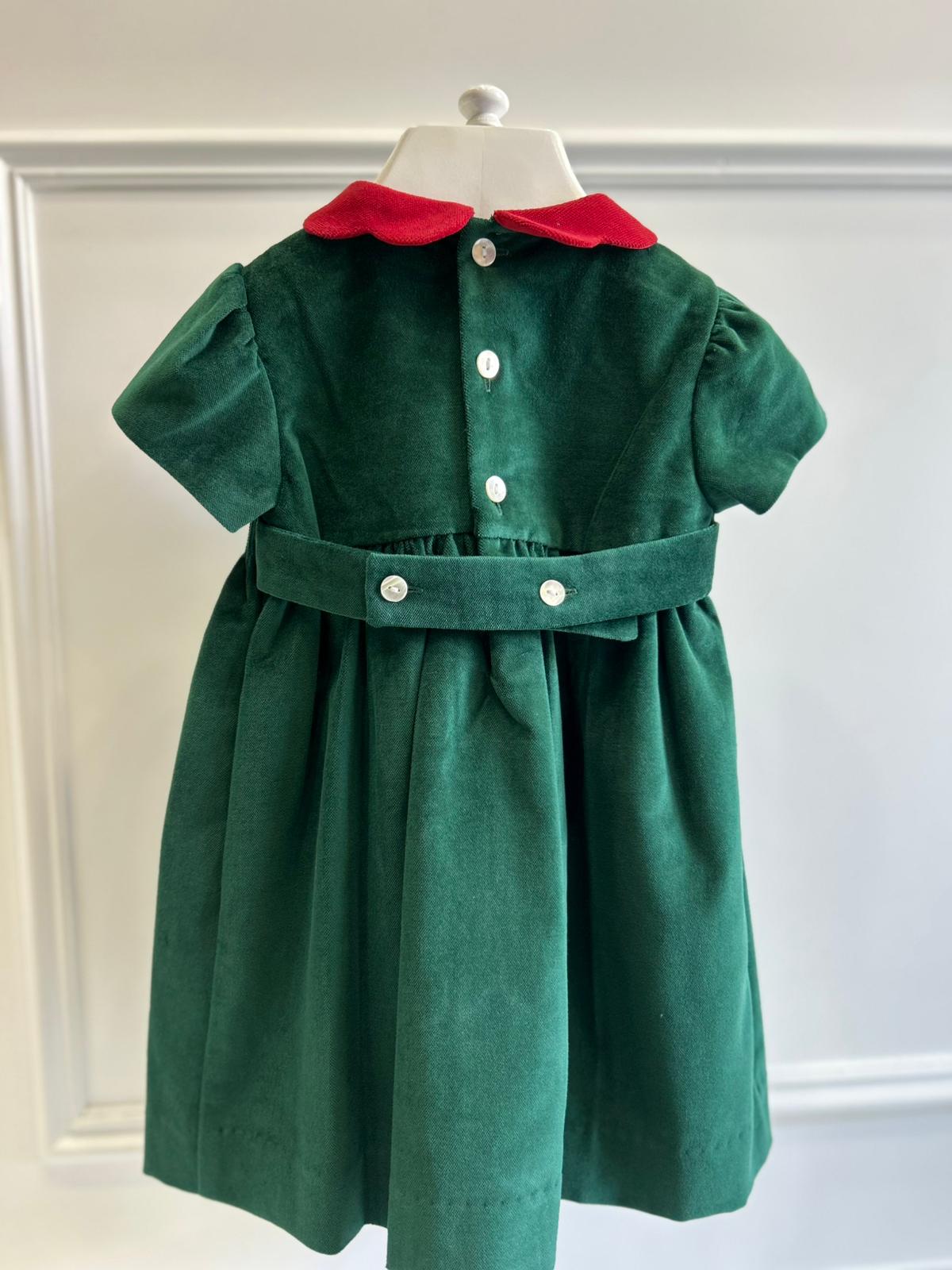 Abito in velluto verde - Abiti - LES ENFANT DE GISELLE