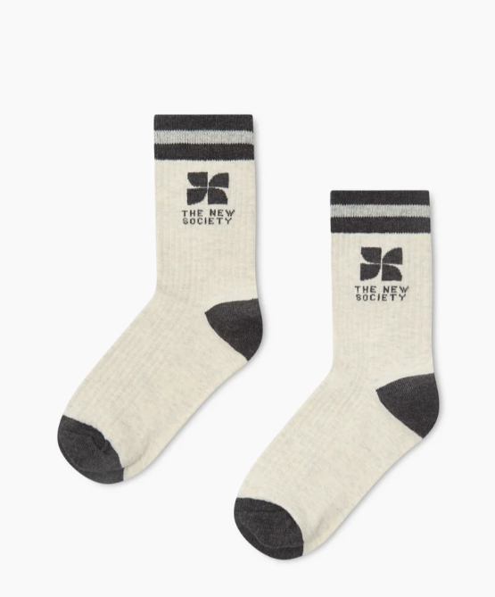 Calzini con logo TNS, bianco mélange - calzini - We are the new society