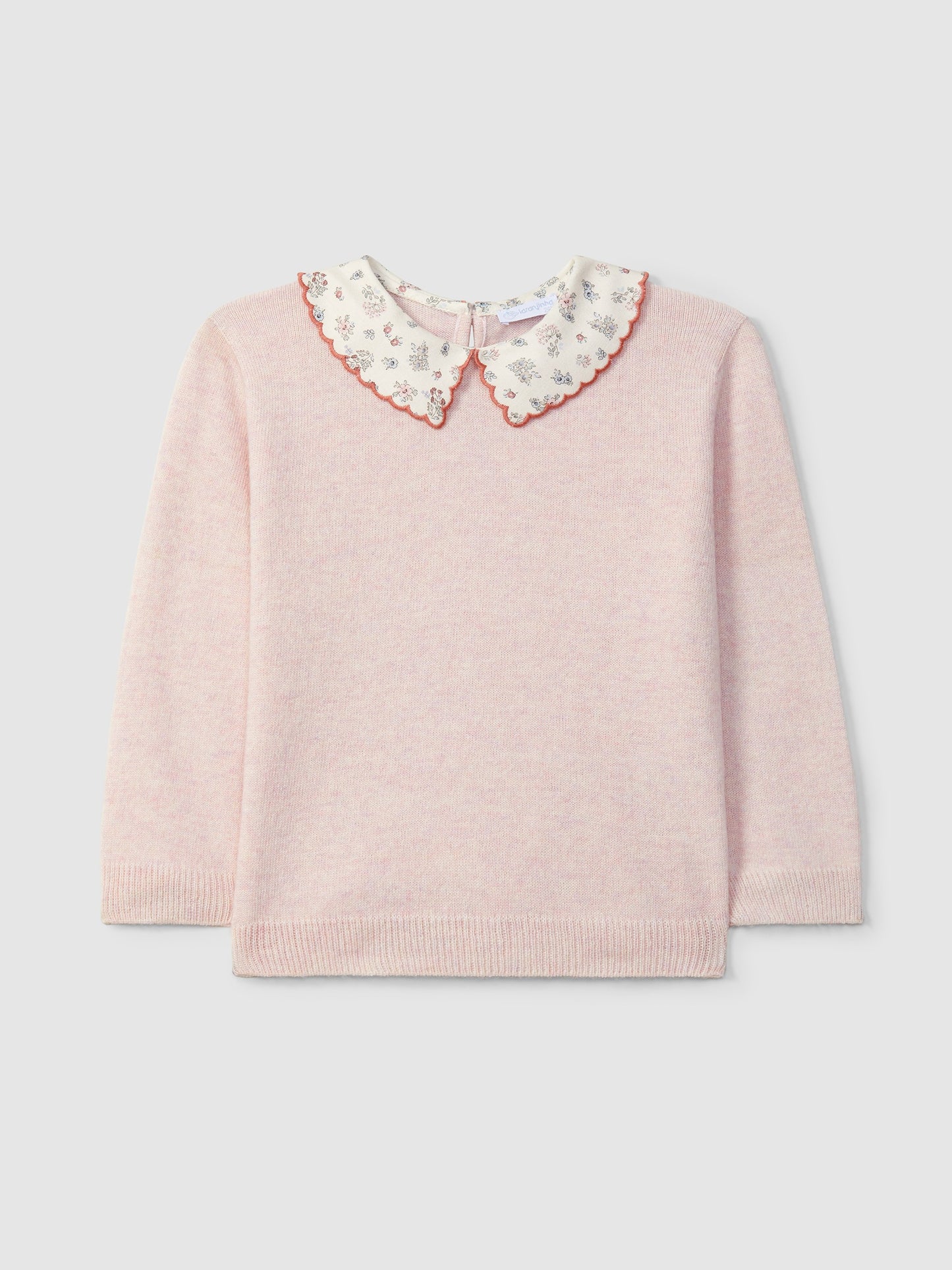Pull con colletto a fiori - Maglieria - Laranjinha