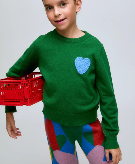 Pull con ricamo a forma di cuore - Maglieria - Compania Fantastica