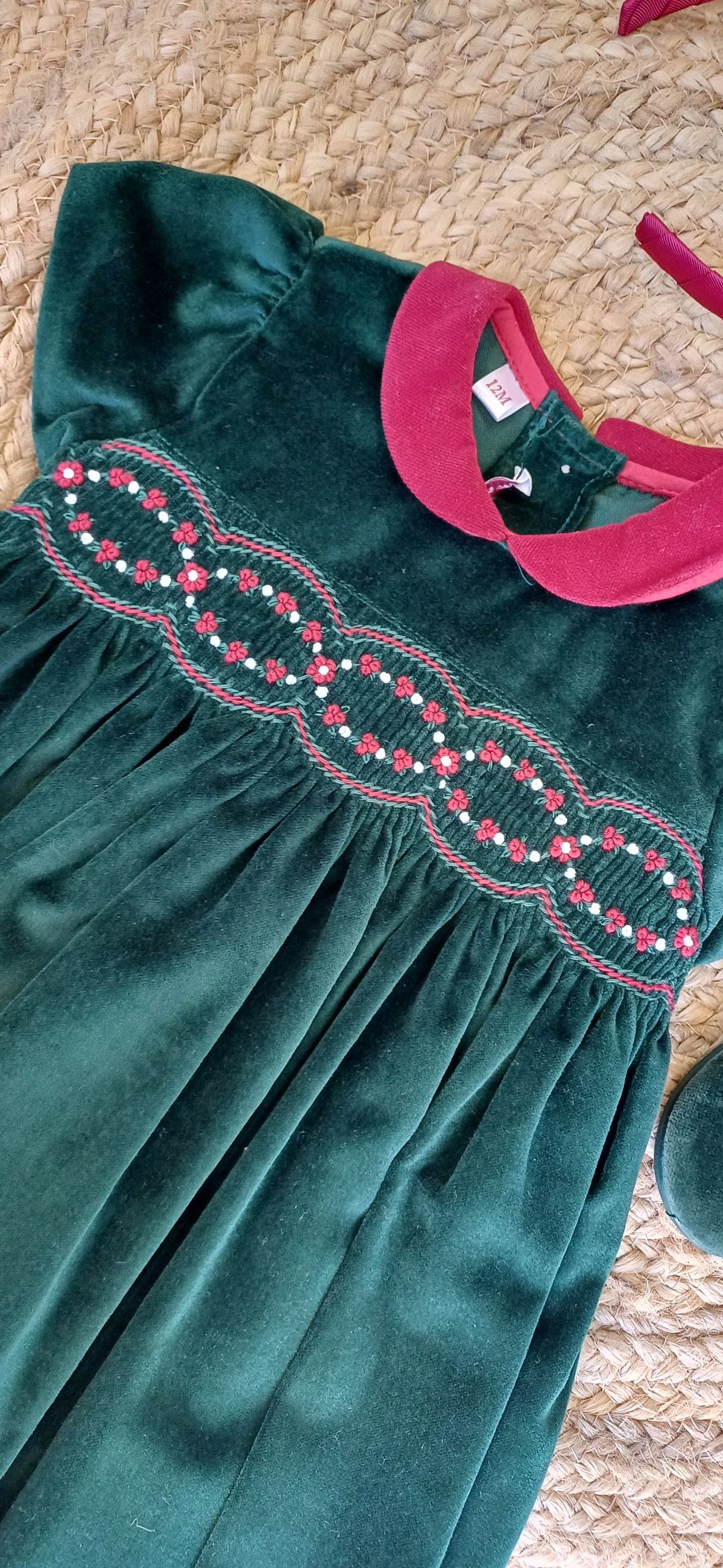 Abito velluto verde - Abiti - LES ENFANT DE GISELLE