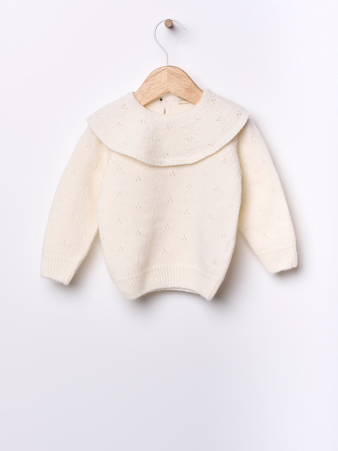 Pullover traforato con colletto - Maglieria - WEDOBLE