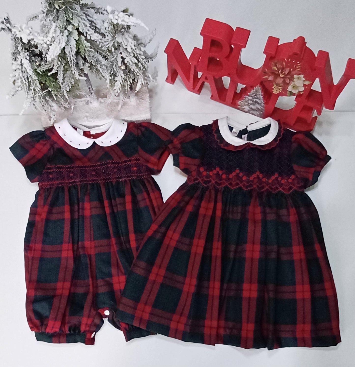 Pagliaccetto tartan rosso - PAGLIACCETTO - LES ENFANT DE GISELLE