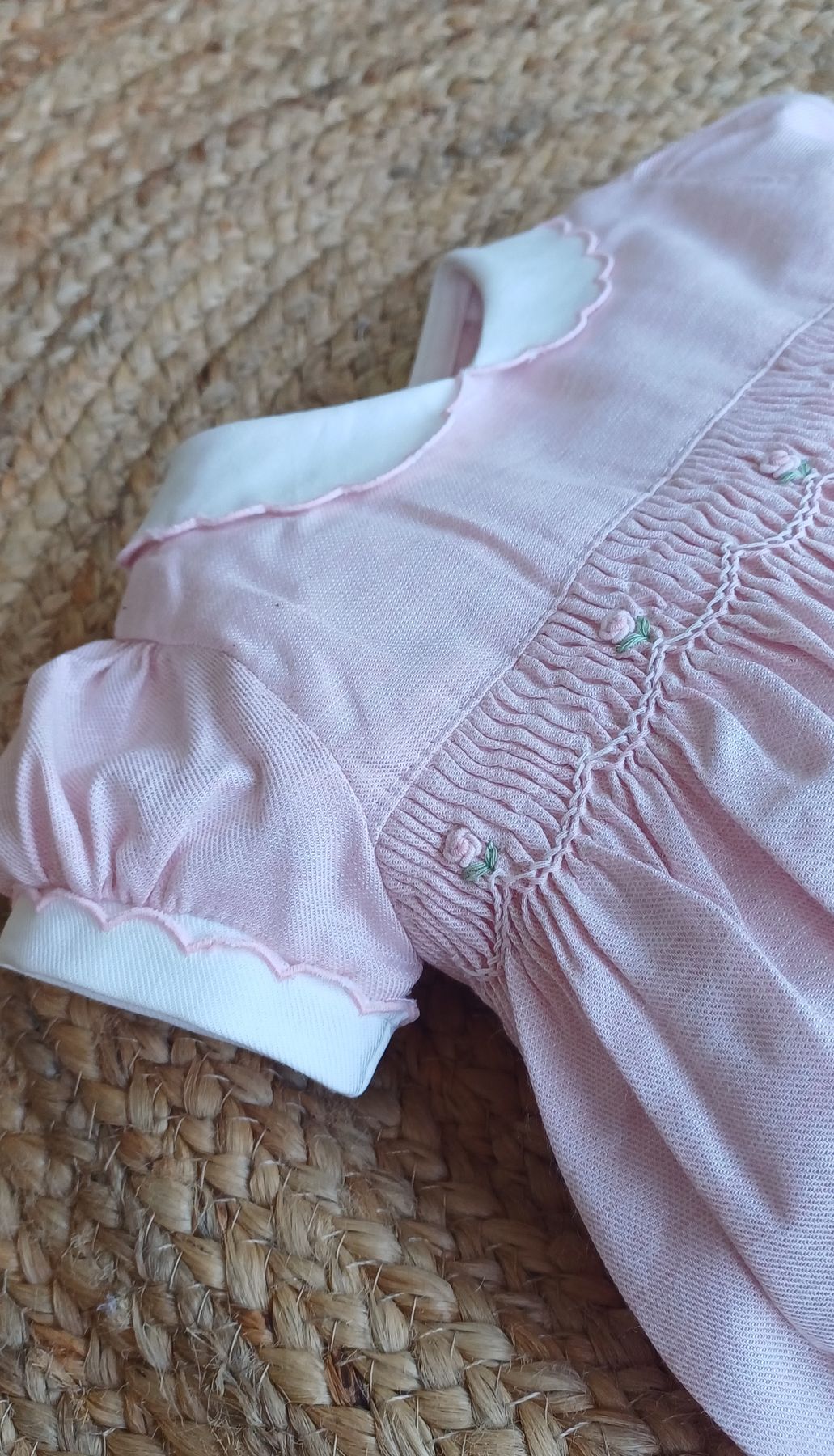 Pagliaccetto vaiella rosa roselline - PAGLIACCETTO - LES ENFANT DE GISELLE