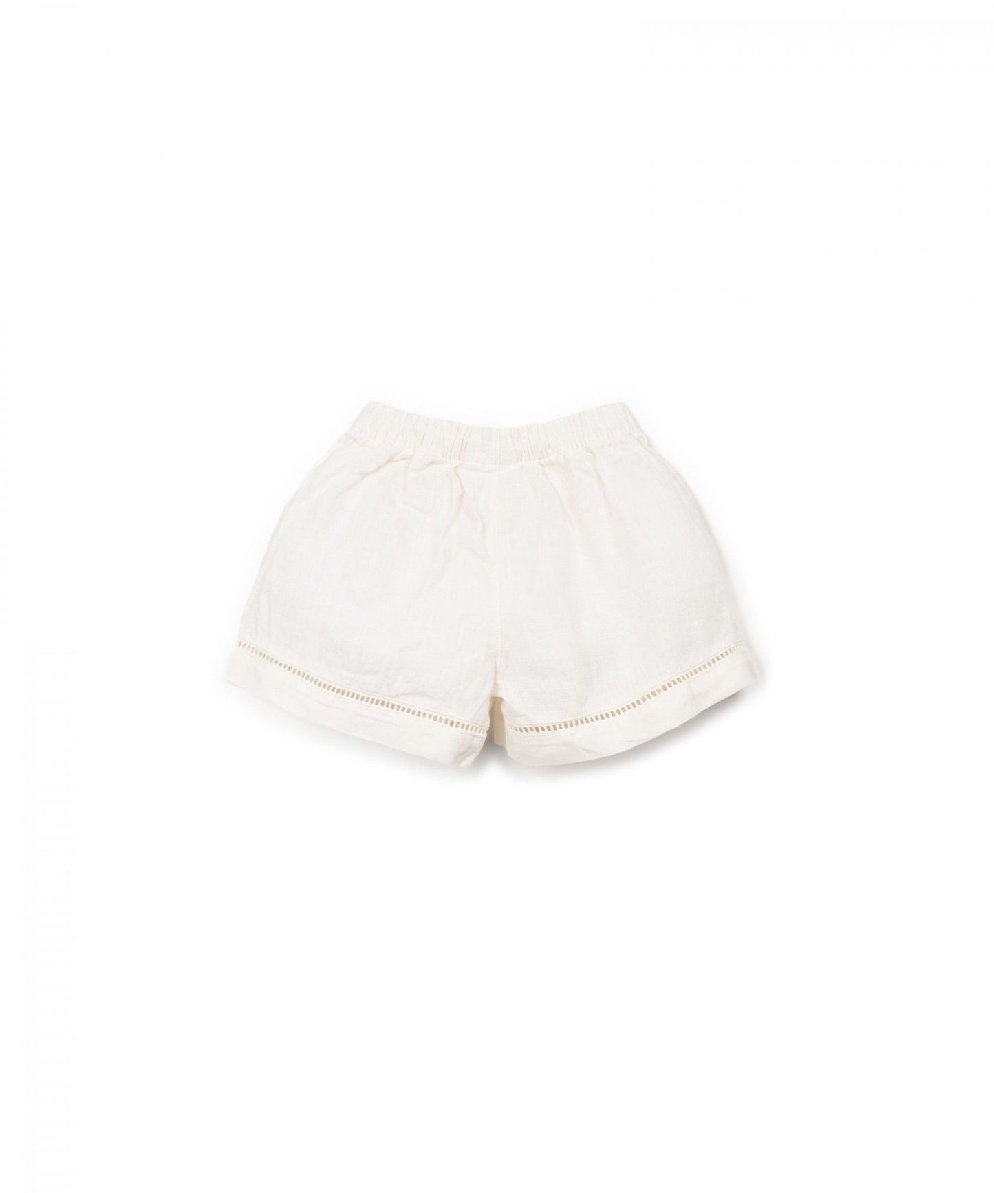 Pantaloncini in lino con dettaglio - shorts - PLAYUP