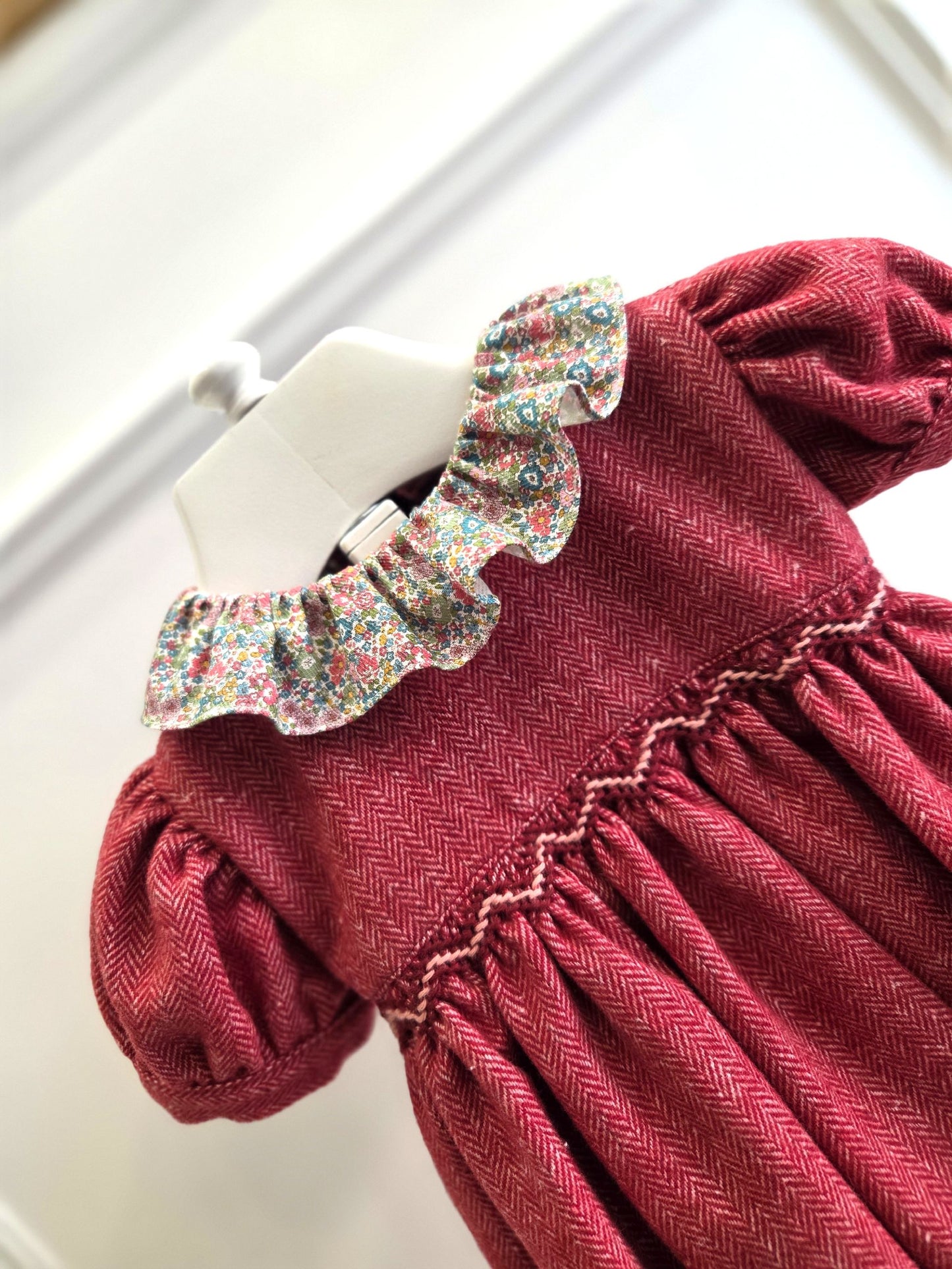 Abito smock spigato magenta - Abiti - Mariella Ferrari