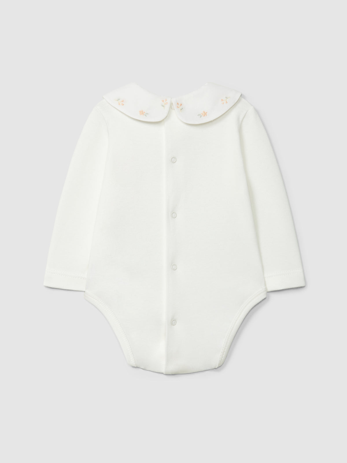 Body con delicati fiori ricamati - BODY - Laranjinha