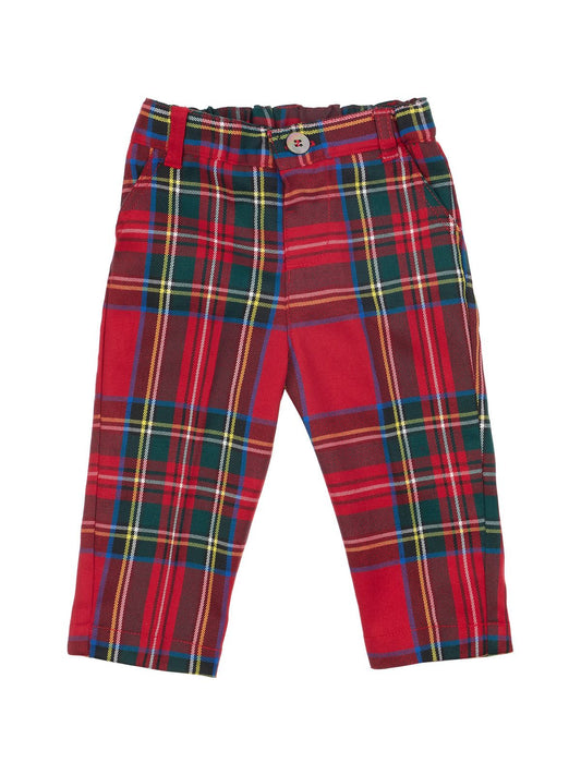 Pantaloni check rosso - Pantaloni - malvi