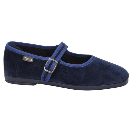 Ballerina Cienta in velluto con fibbietta - Scarpe - CIENTA