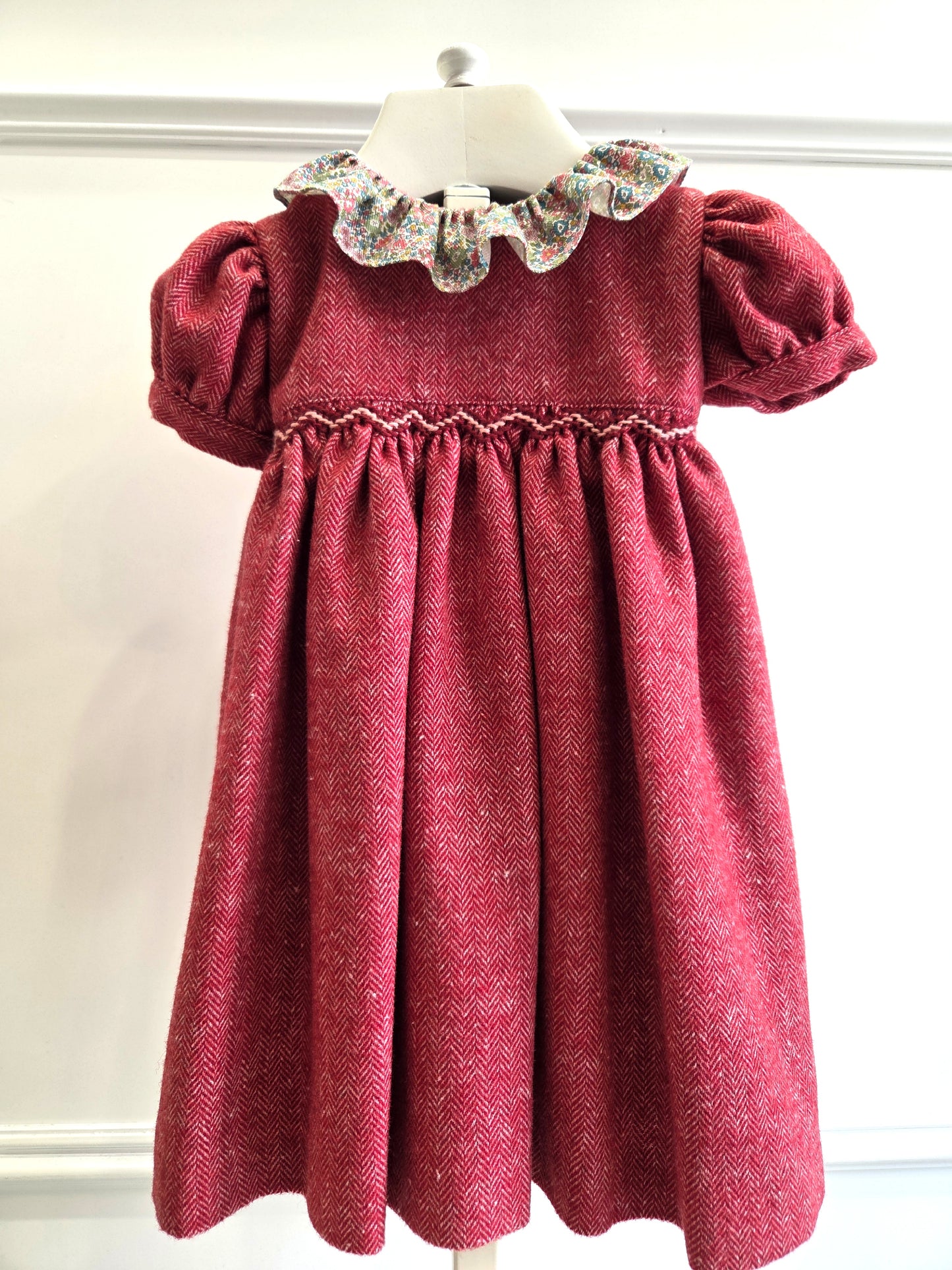 Abito smock spigato magenta - Abiti - Mariella Ferrari