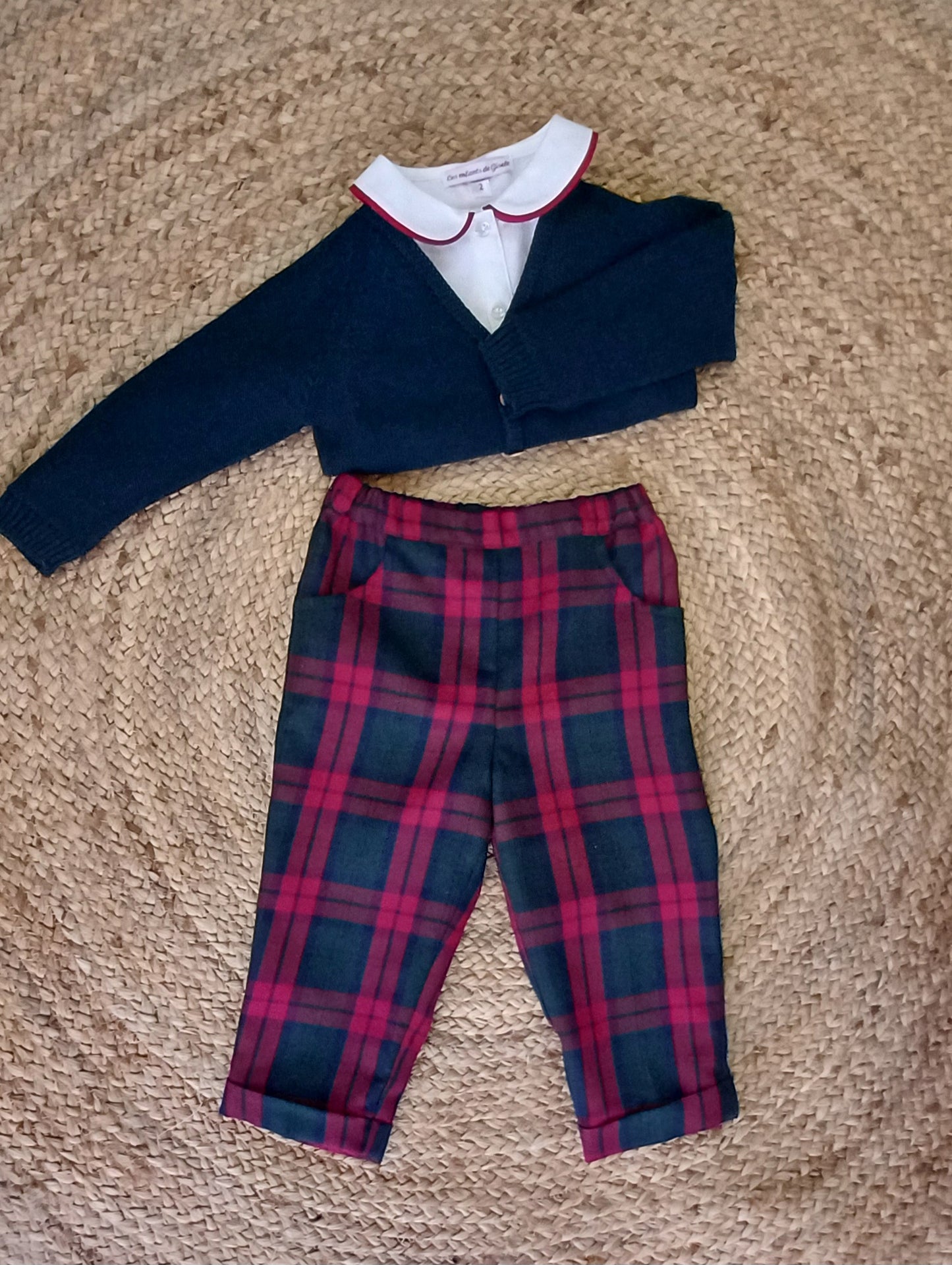 Pantalone lungo tartan - bermuda - LES ENFANT DE GISELLE