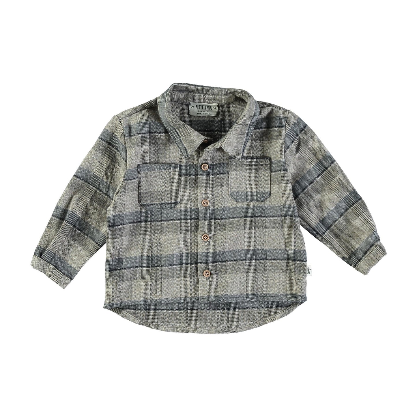 Giacca Camicia quadri grigia - Camicie - PETIT INDI