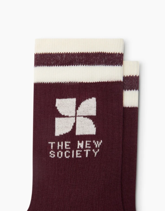 Calzini con logo TNS, bordeaux - calzini - We are the new society