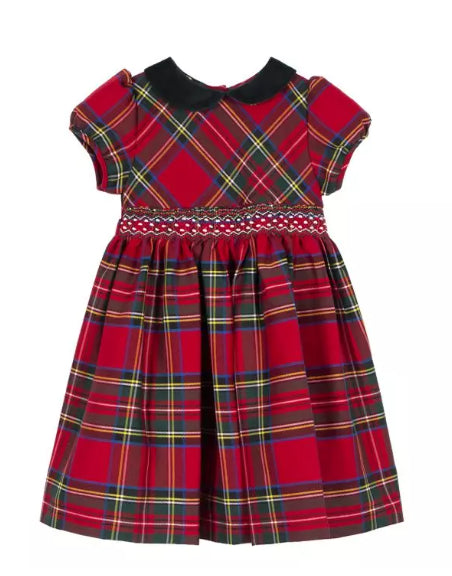 Abito Malvi tartan colletto verde - Abiti - malvi