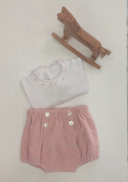 Coulotte con bottoni madreperla - Pantaloni - Mariella Ferrari