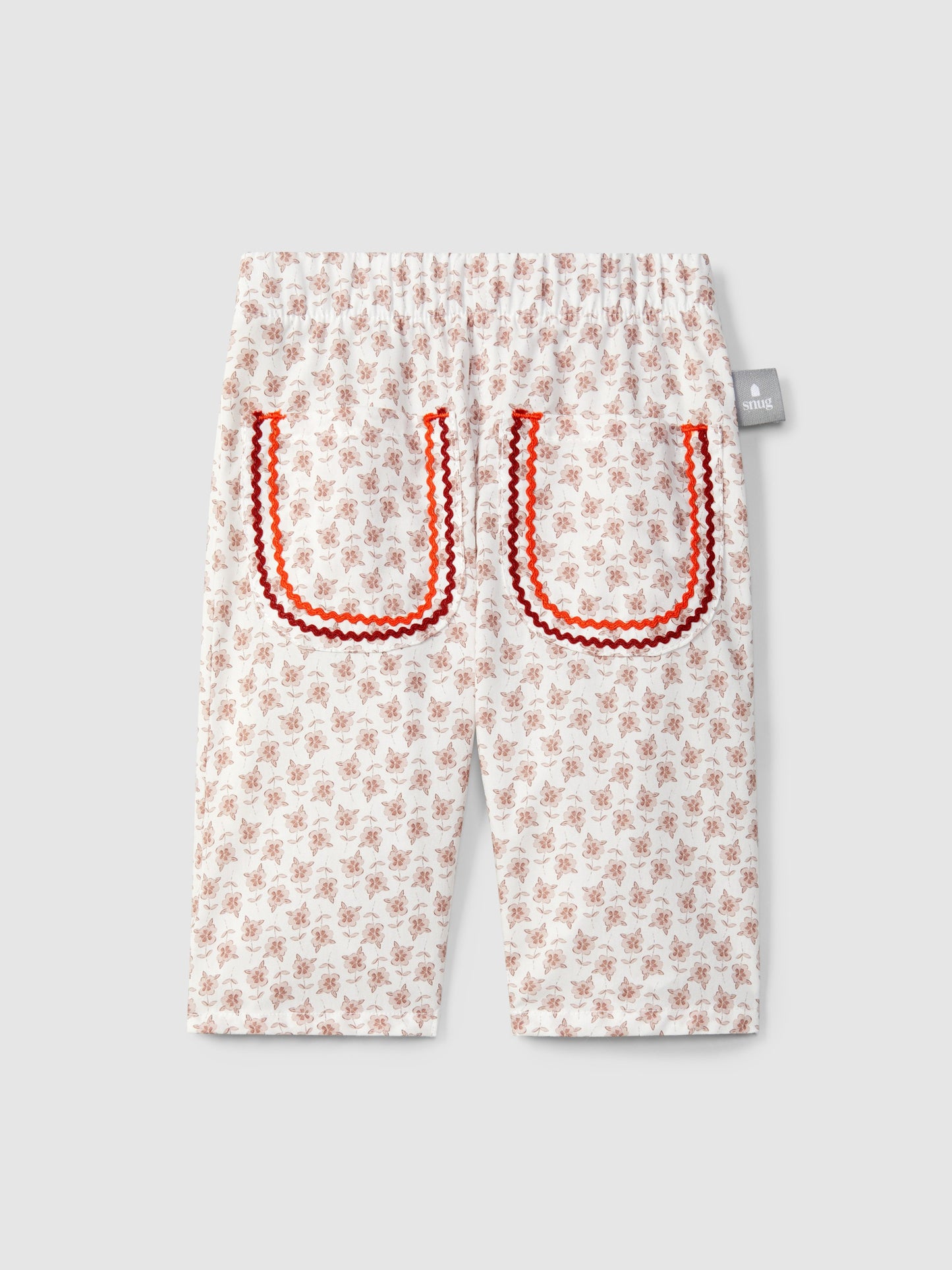 Pantaloni pull-up floreali con dettaglio - Pantaloni - SNUG