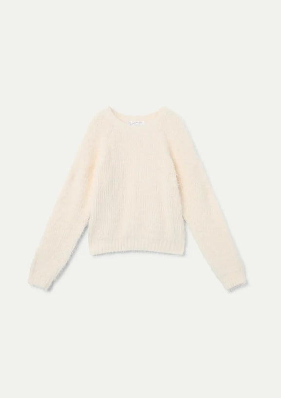 Maglione bianco lavorato a maglia - Maglieria - Compania Fantastica