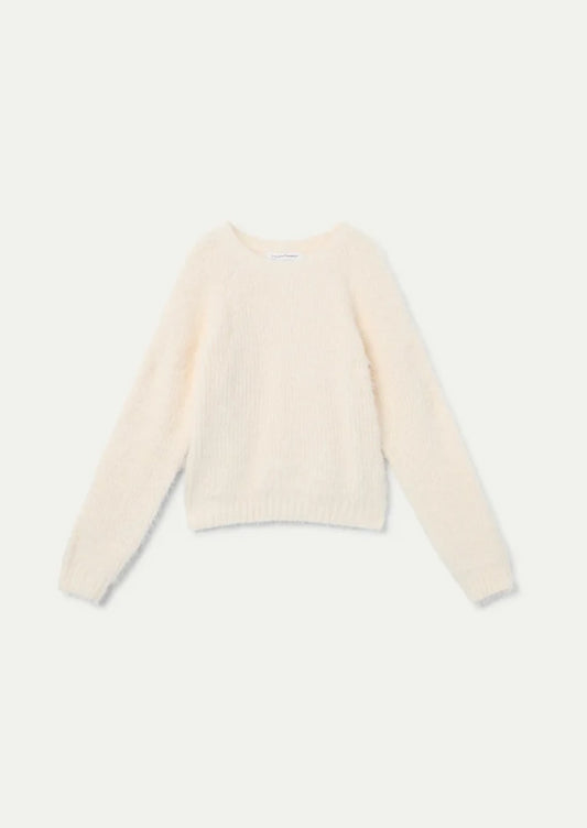 Maglione bianco lavorato a maglia - Maglieria - Compania Fantastica