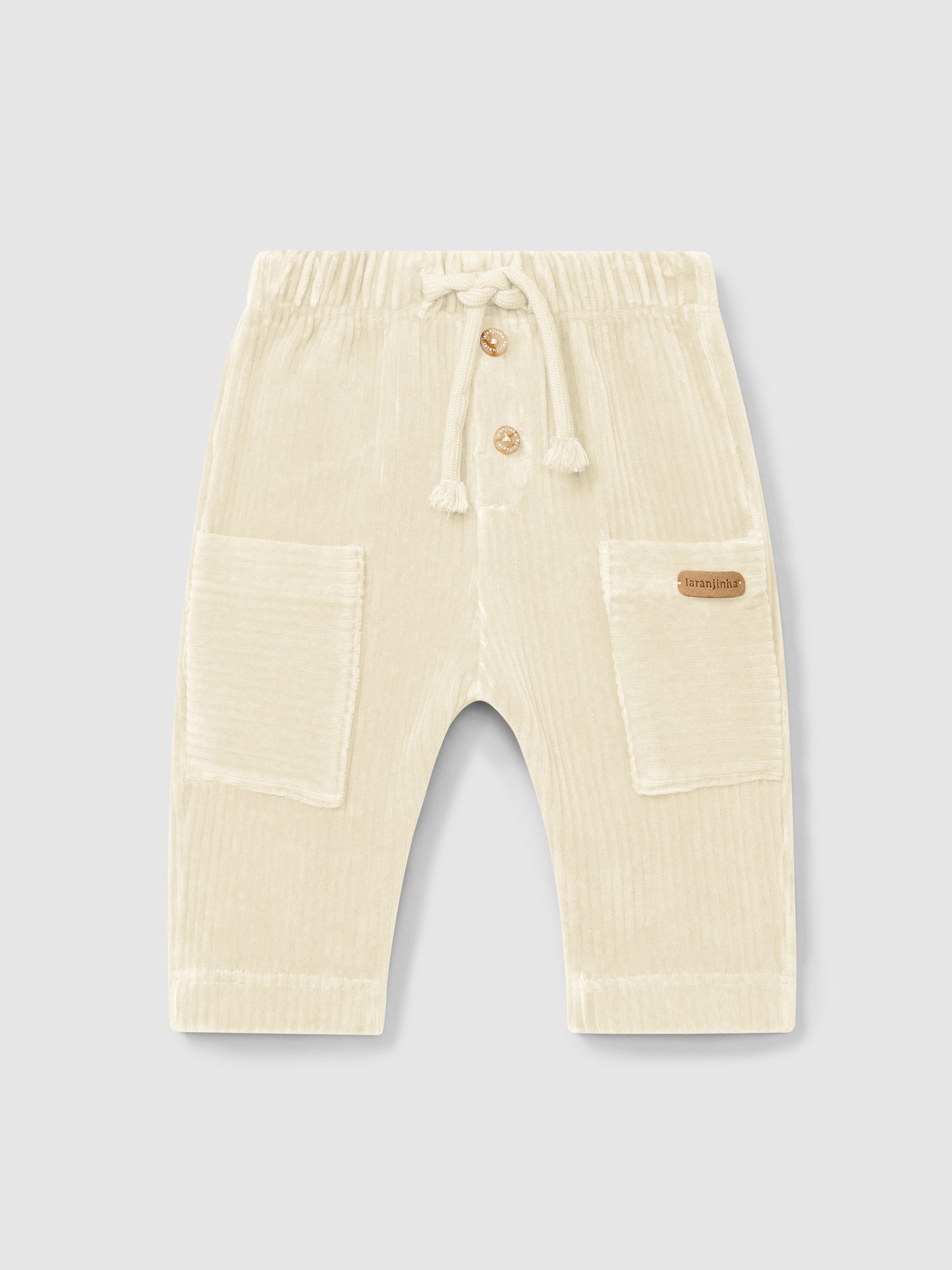 Pantaloni pull up a coste - Pantaloni - Laranjinha