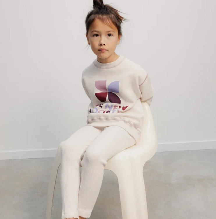 Felpa con logo TNS, colore bianco mélange, multicolore - Felpe - We are the new society
