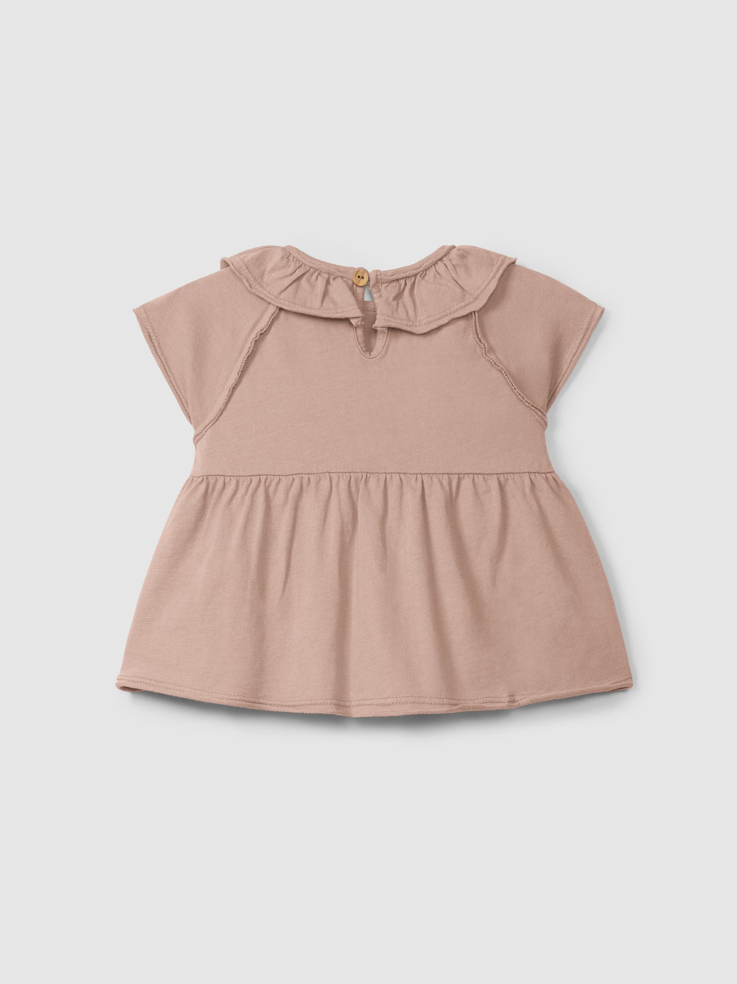 T-shirt in jersey semplice con colletto arricciato - T-Shirt e Polo - SNUG