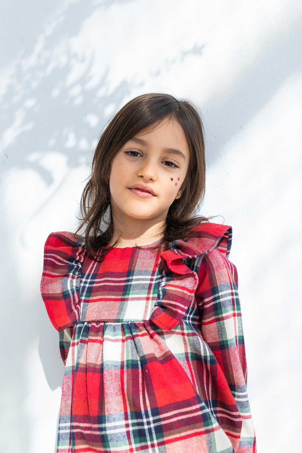 Abito fantasia quadri rossi - Abiti - PETIT INDI