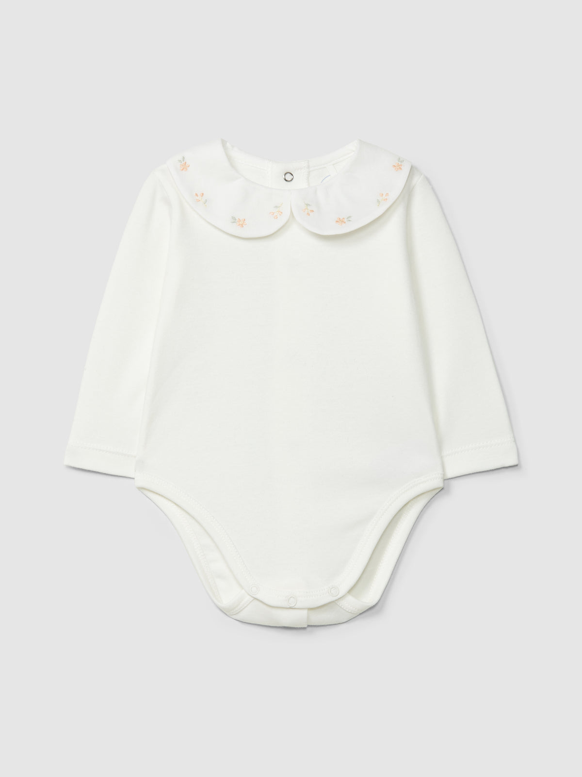 Body con delicati fiori ricamati - BODY - Laranjinha