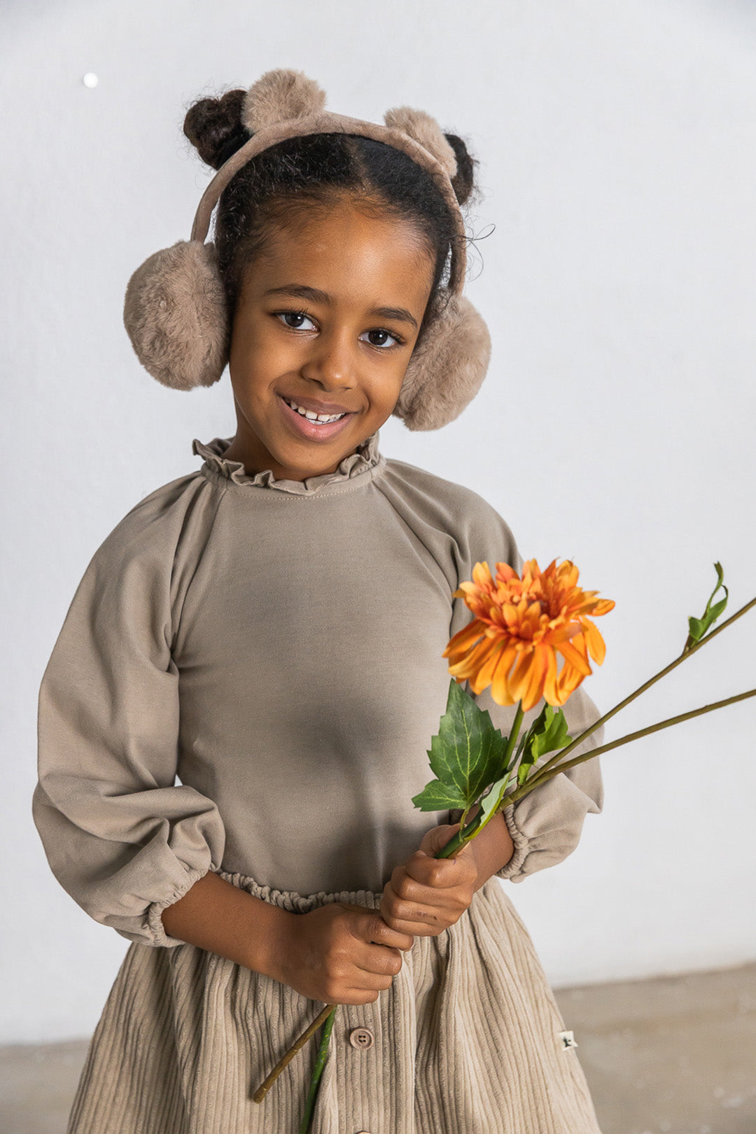 Tshirt blouse Sandra taupe - T-Shirt e Polo - PETIT INDI