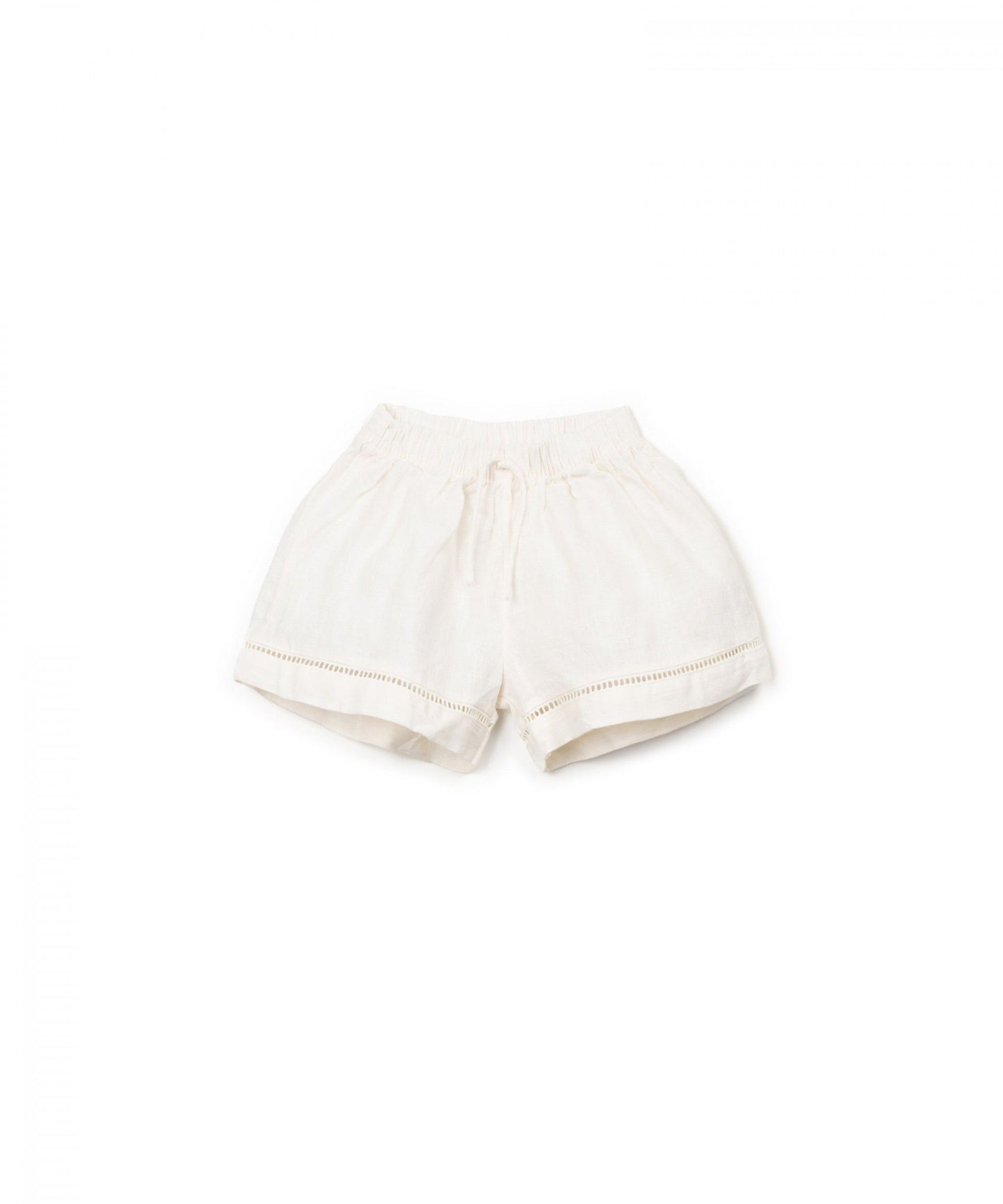 Pantaloncini in lino con dettaglio - shorts - PLAYUP