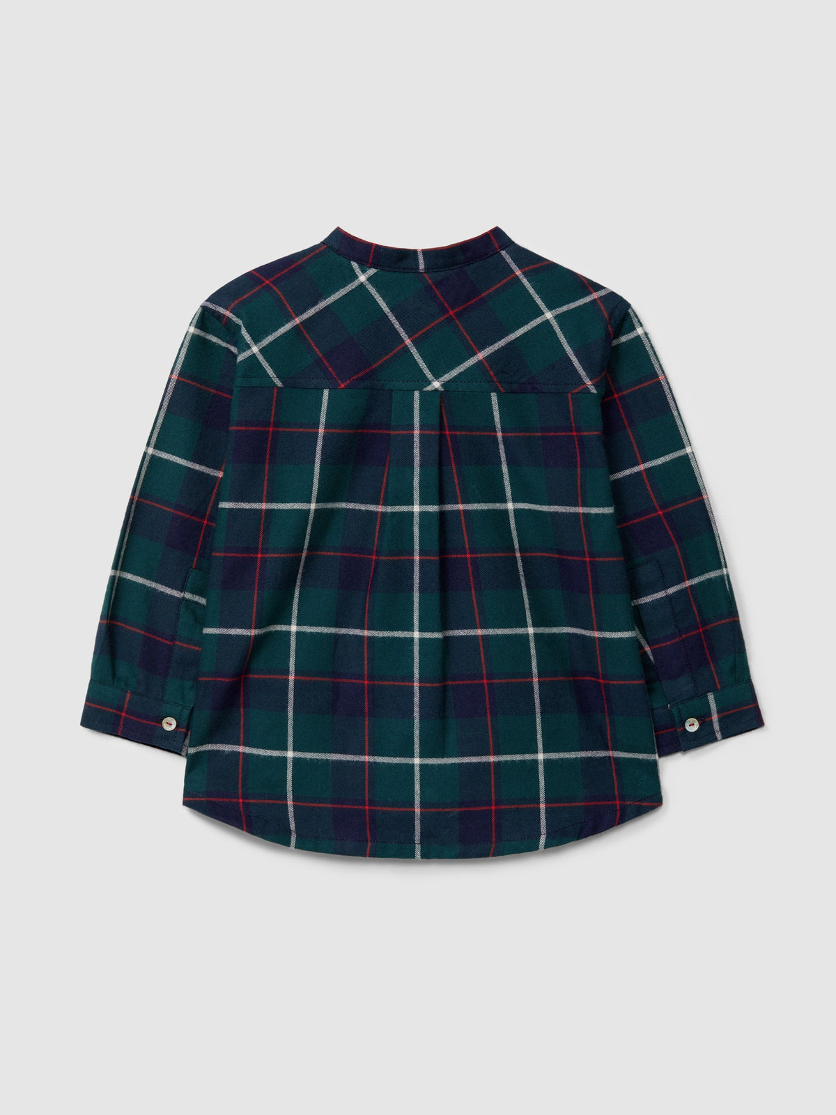 Camicia a quadri con colletto alla coreana - Camicie - Laranjinha
