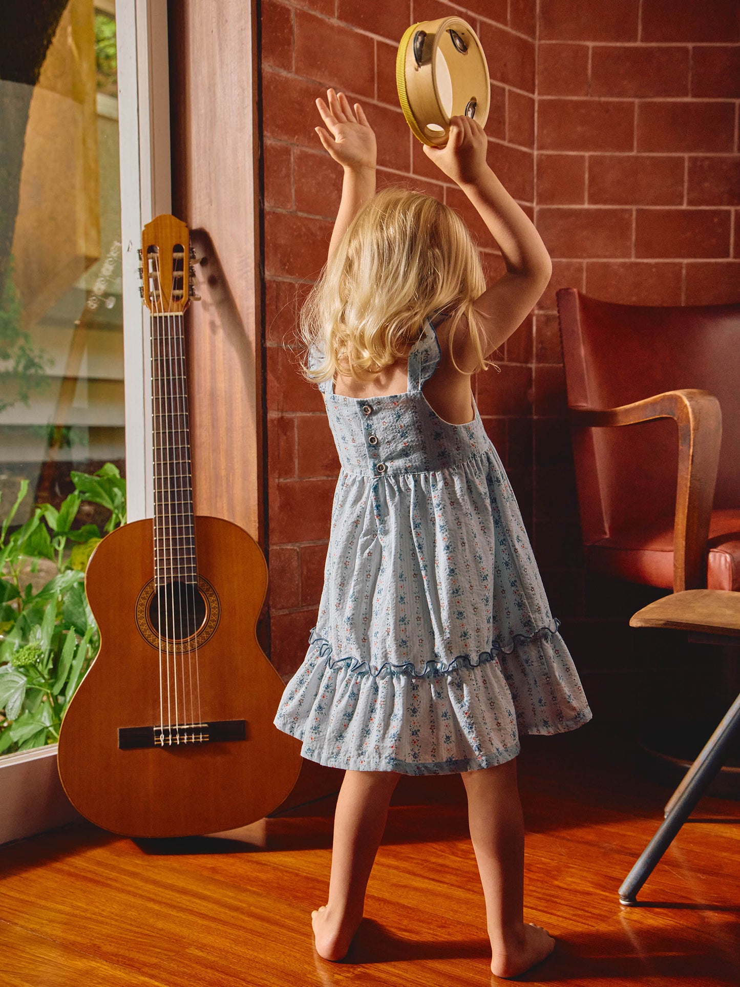 Abito seersucker con stampa floreale - Abiti - Laranjinha