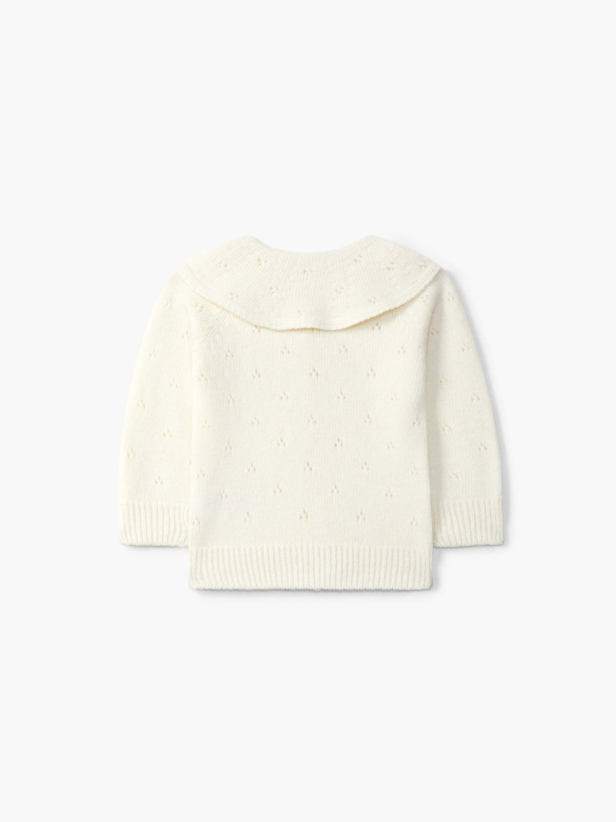 Cardigan traforato bianco - Maglieria - WEDOBLE
