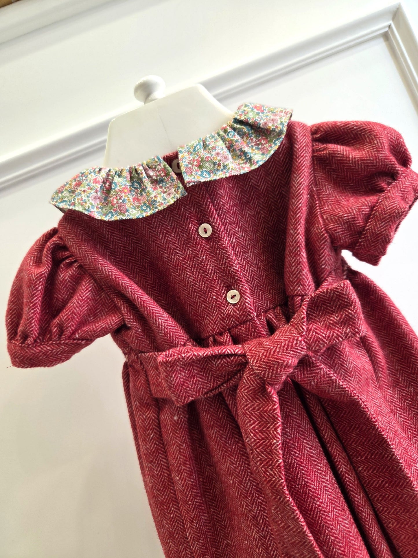 Abito smock spigato magenta - Abiti - Mariella Ferrari