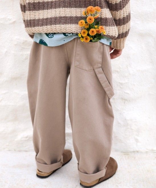 Pantaloni in twill verde - Pantaloni - PLAYUP