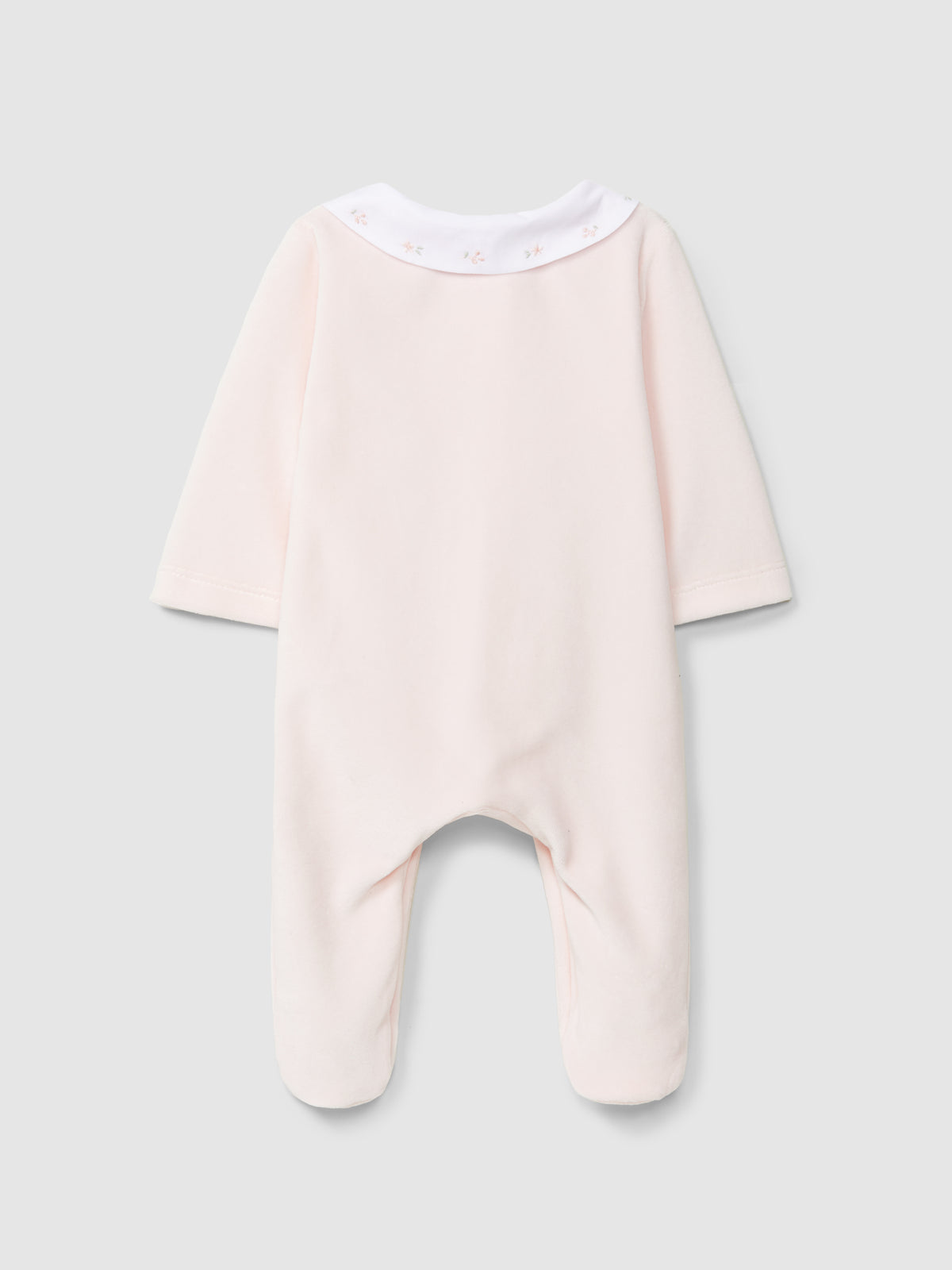 Tutina con colletto e delicato ricamo floreale. - TUTINA - Laranjinha
