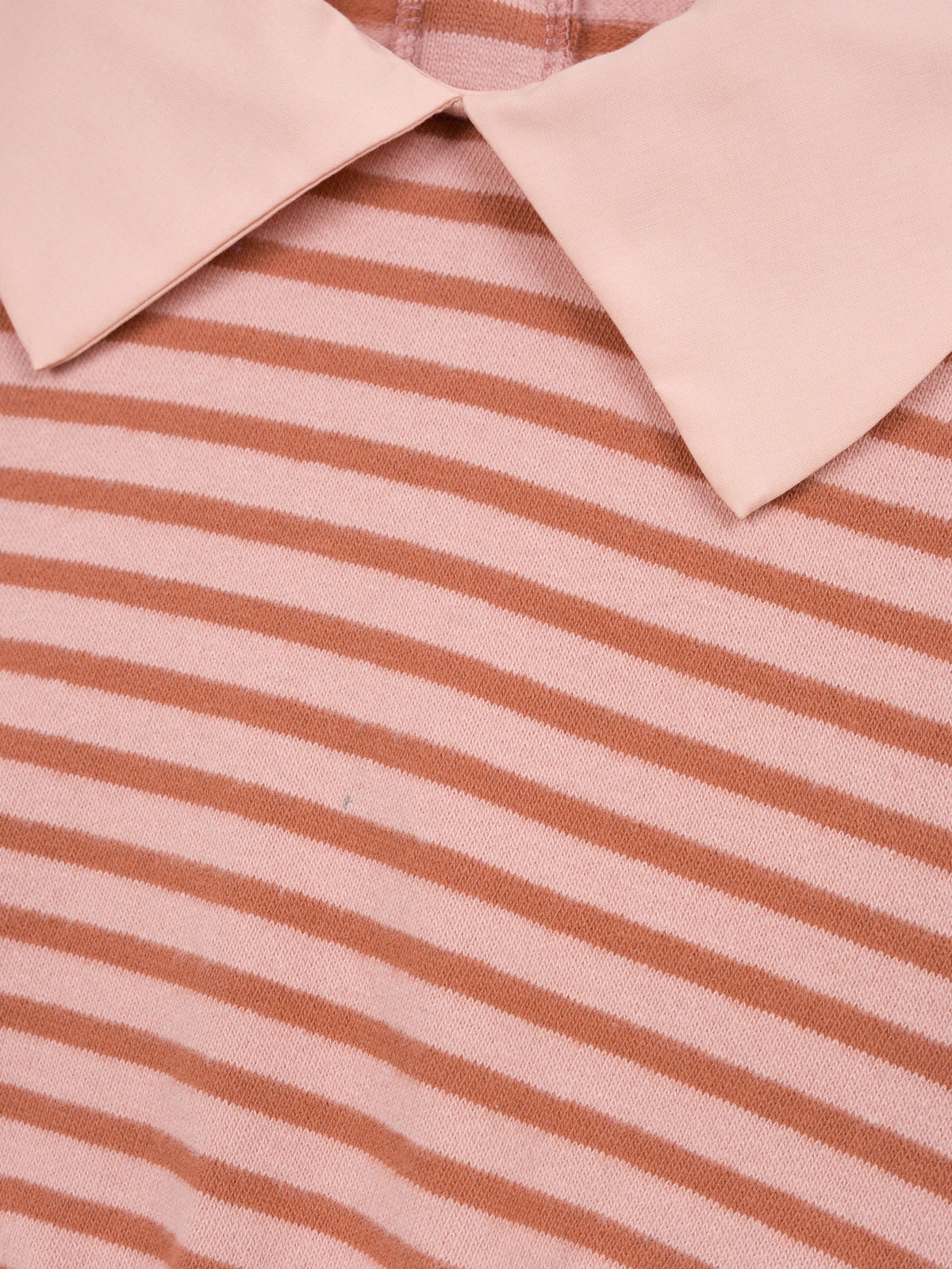 Maglia a righe con colletto a contrasto - T-Shirt e Polo - PLAYUP