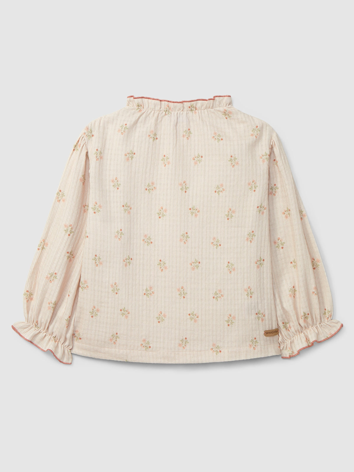 Camicetta floreale con colletto a balze - Camicie - Laranjinha