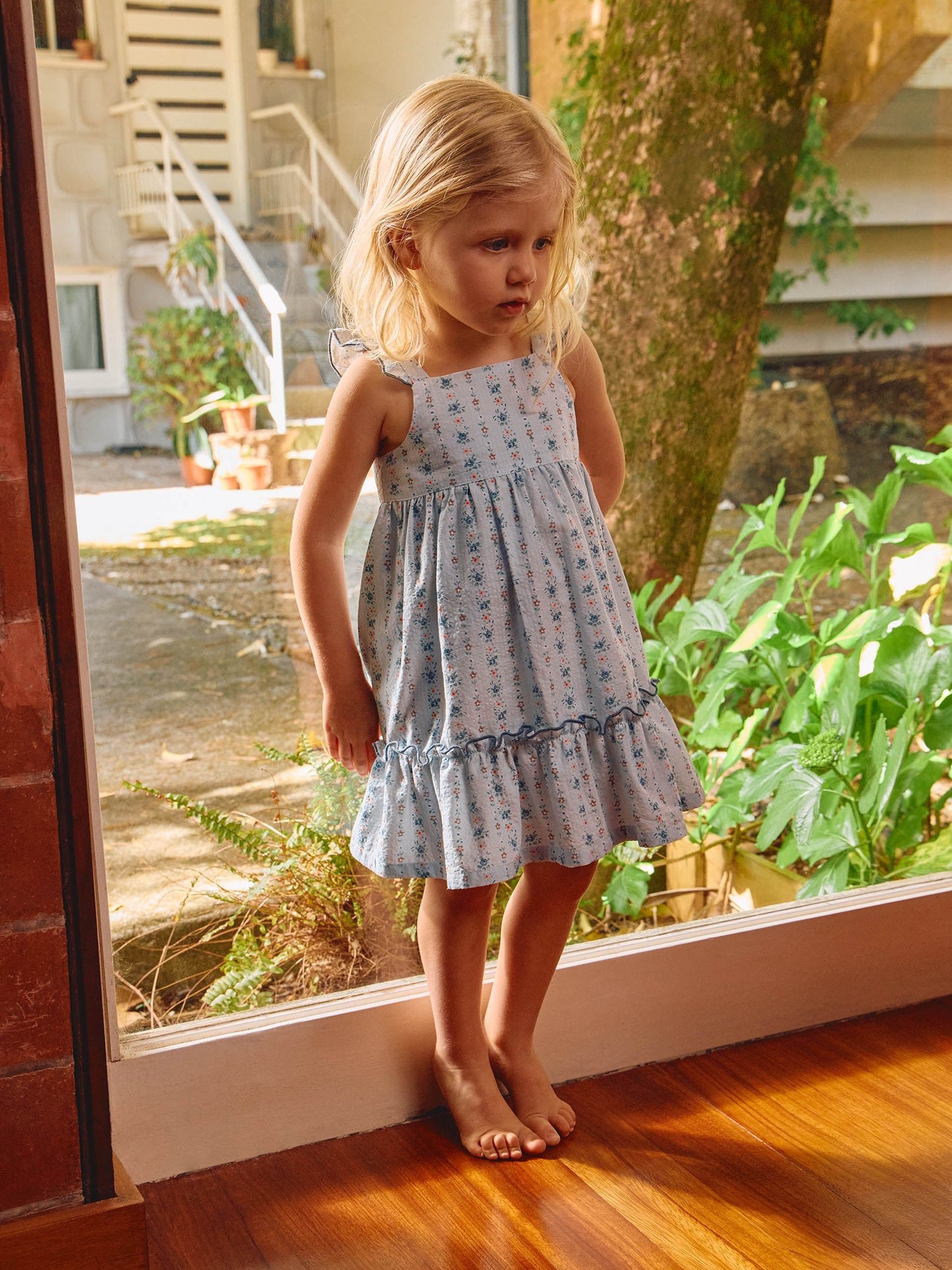 Abito seersucker con stampa floreale - Abiti - Laranjinha