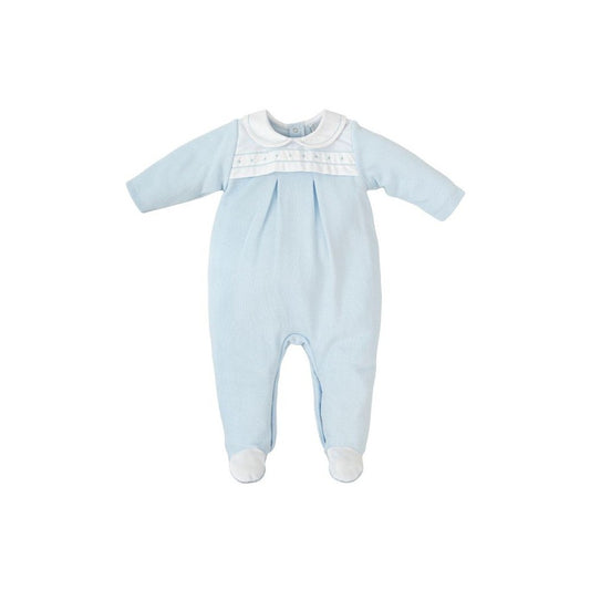 Tutina pois ricamati azzurra - TUTINA - BABIDU