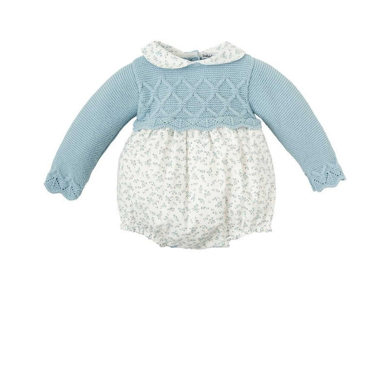 Completo azzurro con cuffia - PAGLIACCETTO - BABIDU