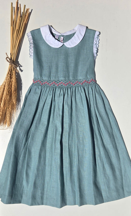 Abito Alette verde - Abiti - LES ENFANT DE GISELLE