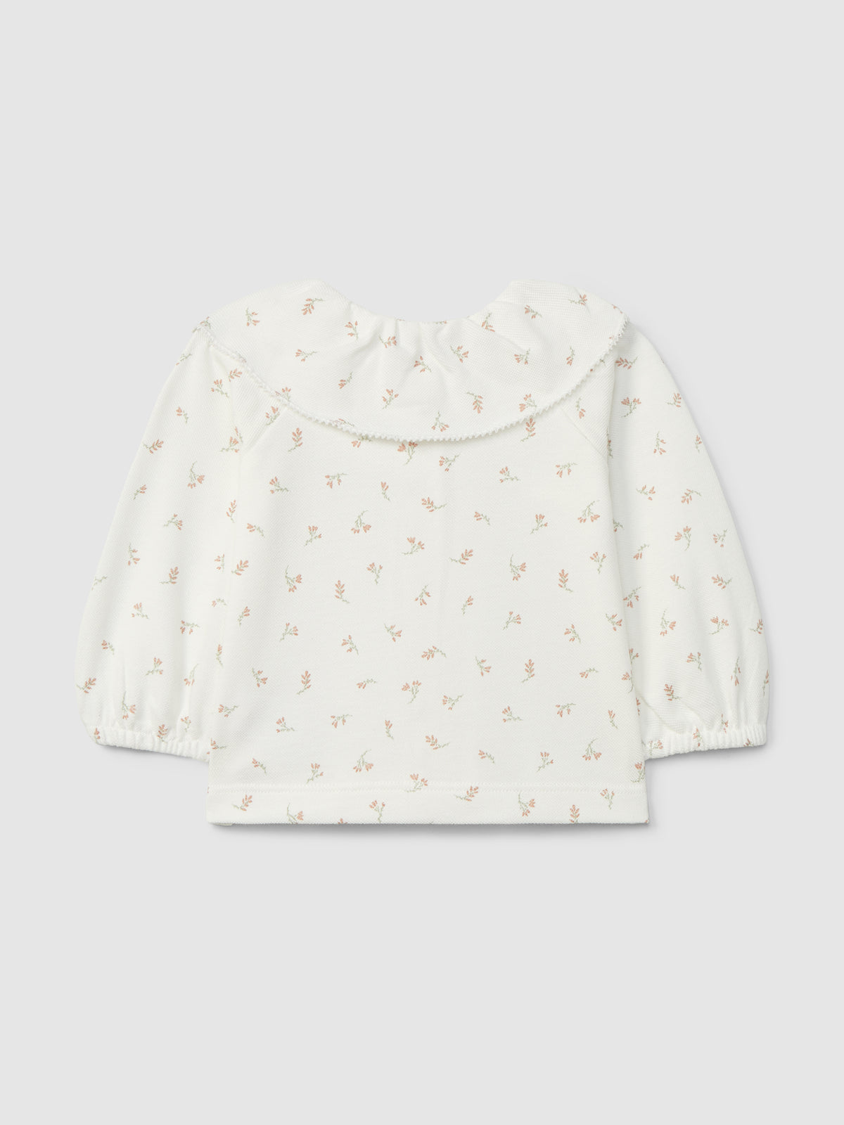 Maglia a maniche lunghe in piqué con colletto a balze - polo - Laranjinha
