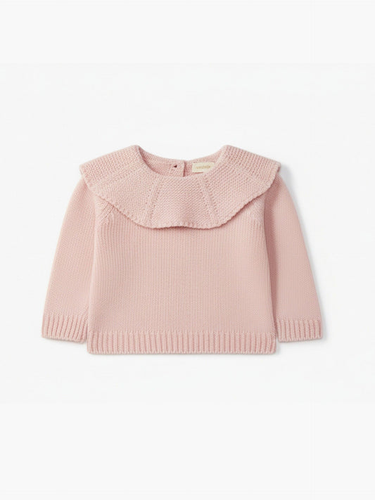 Pull con colletto rosa - Maglieria - WEDOBLE