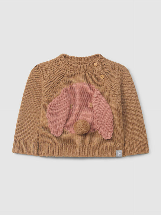 Maglione con orecchie rosa e dettagli in rilievo - Maglieria - SNUG