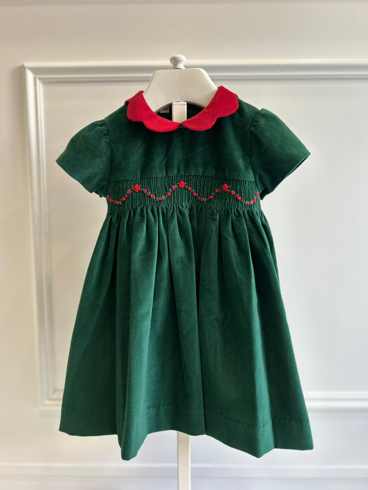 Abito in velluto verde - Abiti - LES ENFANT DE GISELLE