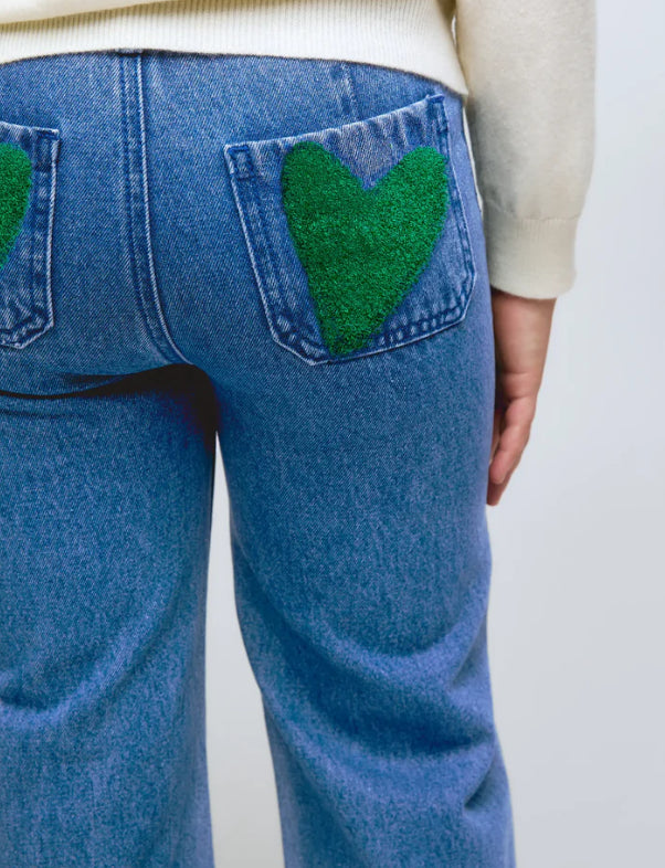Jeans con tashe ricamate - Pantaloni - Compania Fantastica