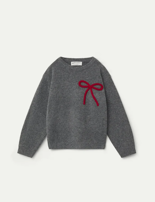 Pullover con fiocco rosso - Maglieria - Compania Fantastica
