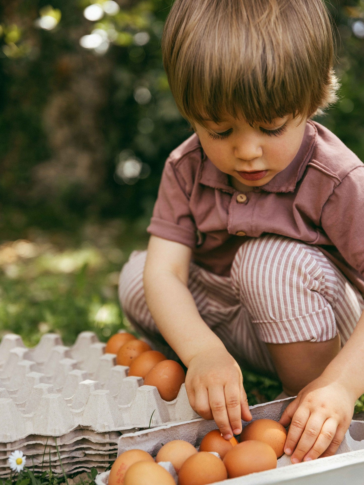 Pantaloni pull-up in tessuto a righe - Pantaloni - SNUG