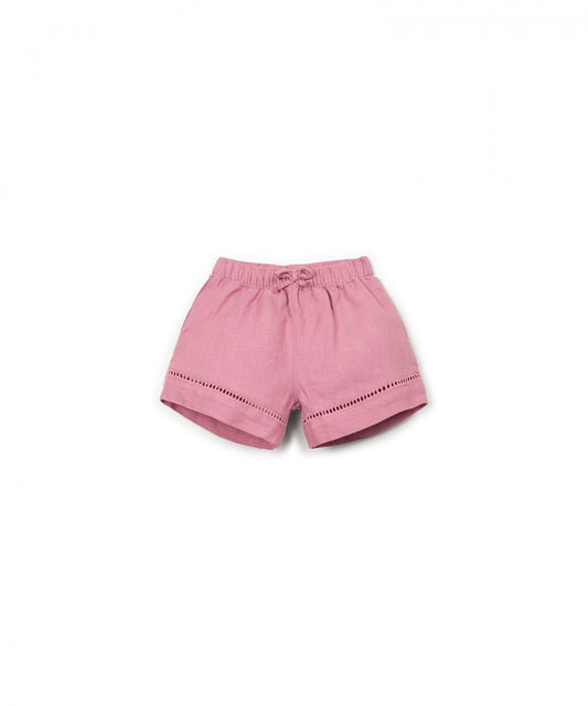 Pantaloncini in lino con elastico - shorts - PLAYUP